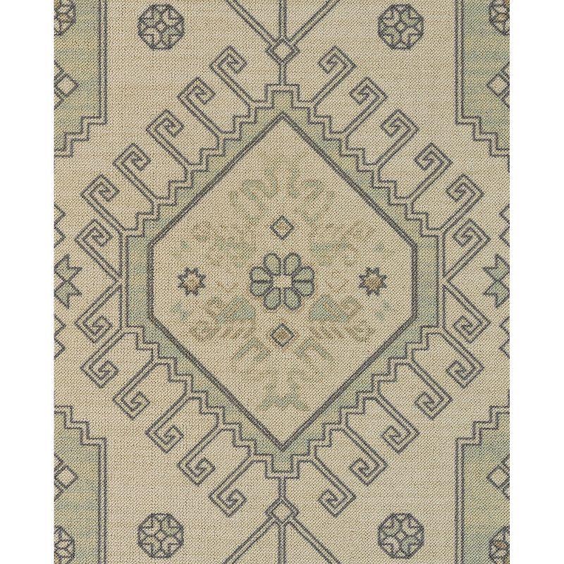 Momeni Anatolia Sylm Medallion Machine Loomed Rug Sage Green