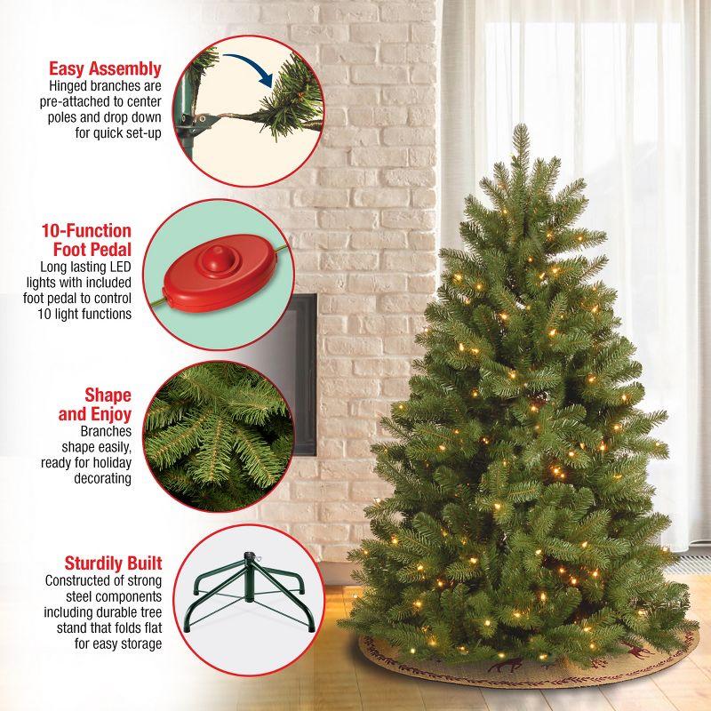 Prelit Newberry Spruce Artificial Christmas Tree Dual Color Lights - National Tree Company