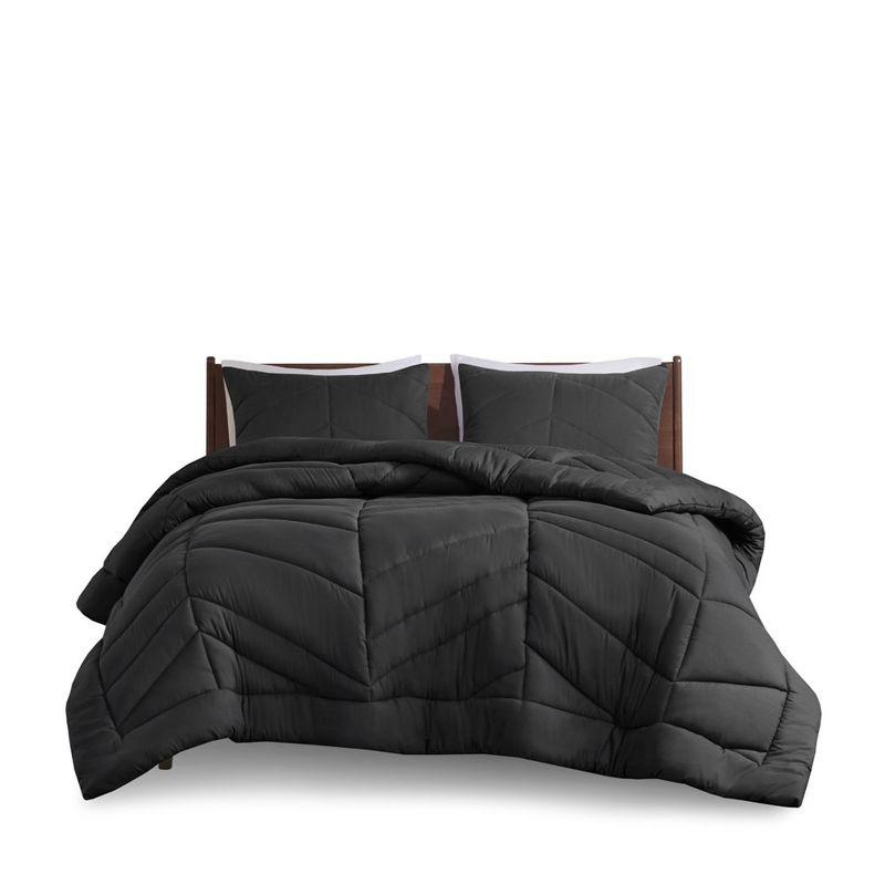 Intelligent Design Remy Quilted Chevron Comforter Set