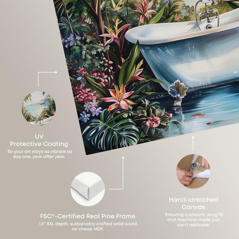 Art Remedy Paradise Bathtub Tropical Bathroom Wall Art by Art Remedy