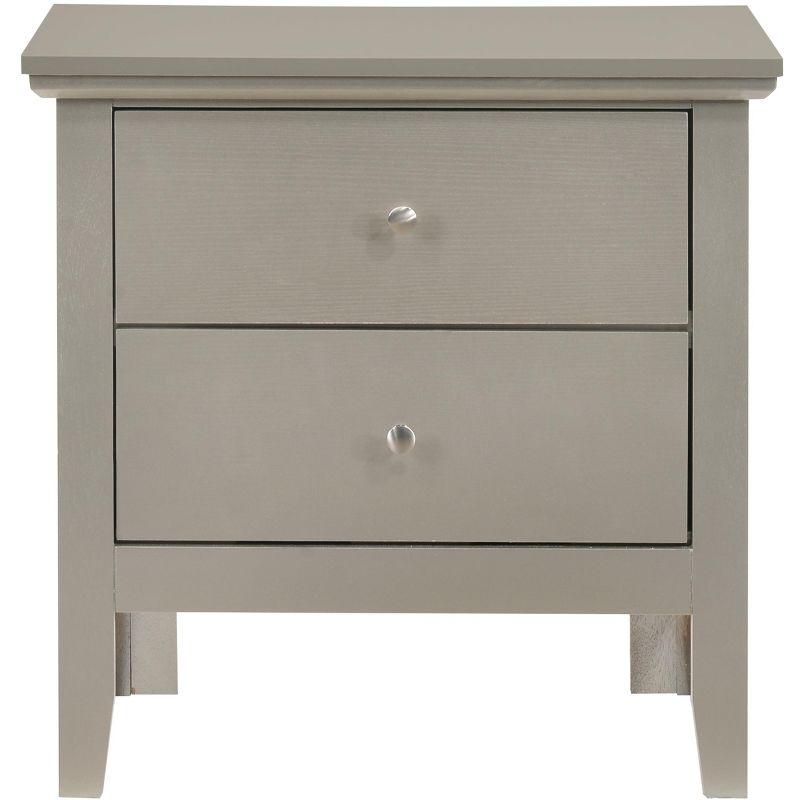 Passion Furniture Primo 2-Drawer Nightstand (24 in. H x 19 in. W x 15.5 in. D)