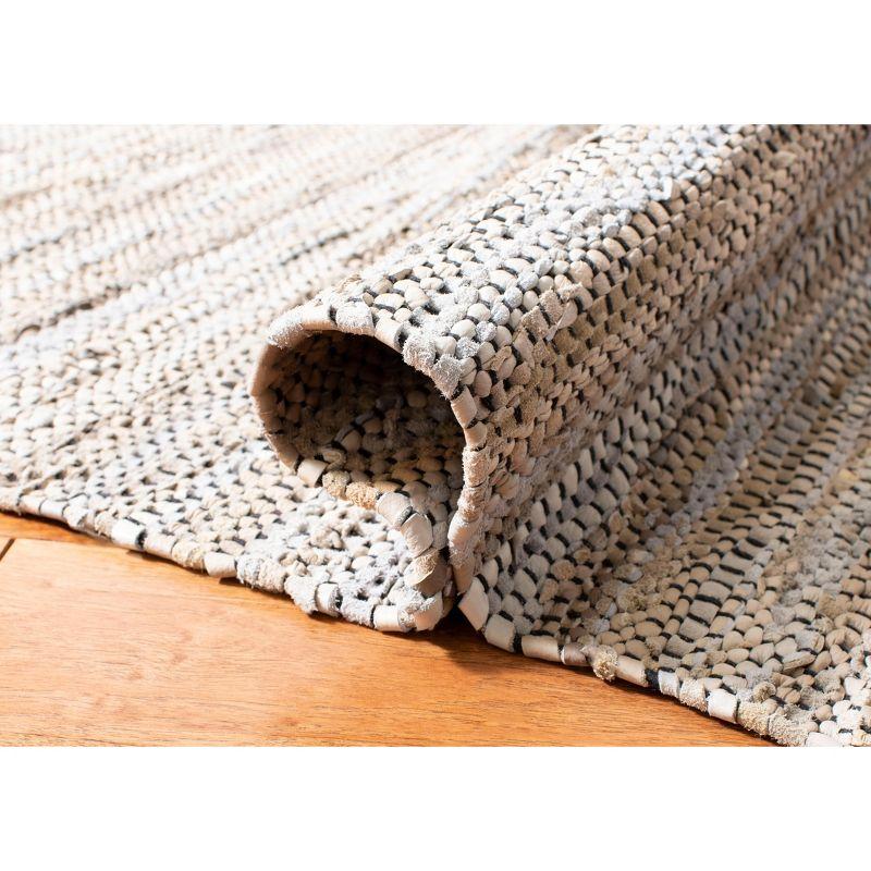 Vintage Leather VTL202 Hand Woven Indoor Accent Rug - Beige/Multi - 2'x3' - Safavieh