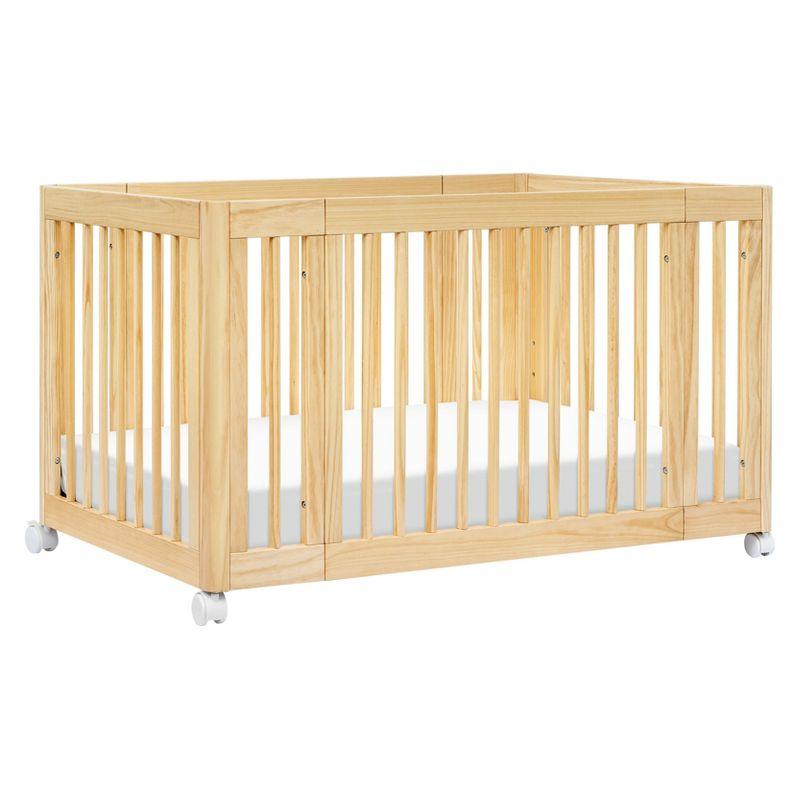 Babyletto Yuzu Natural Wood 8-in-1 Convertible Baby Crib with All Stages Conversion Kit