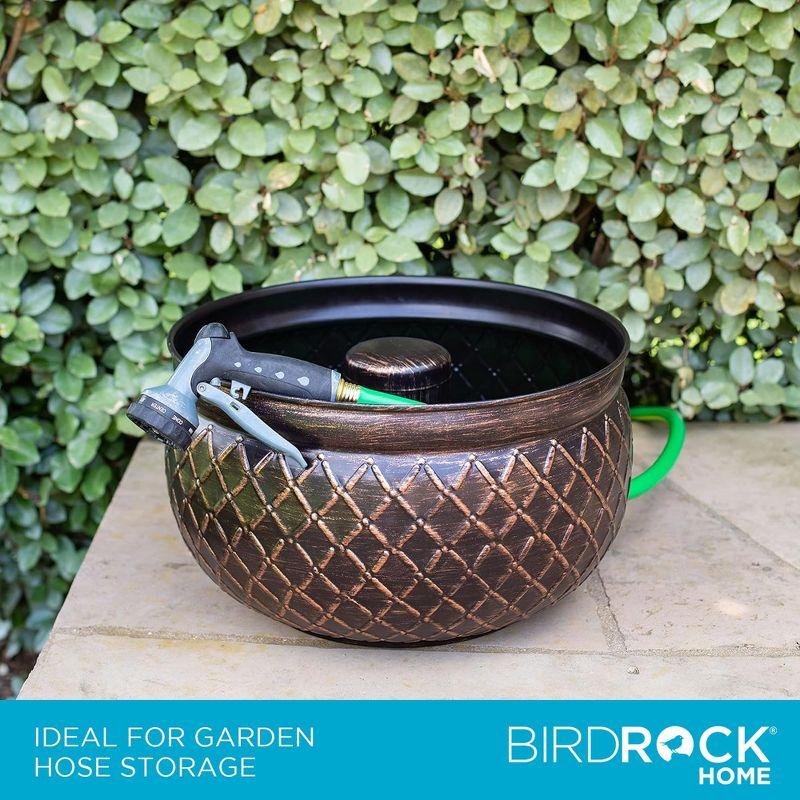 BirdRock Home Metal Container Hose Pot