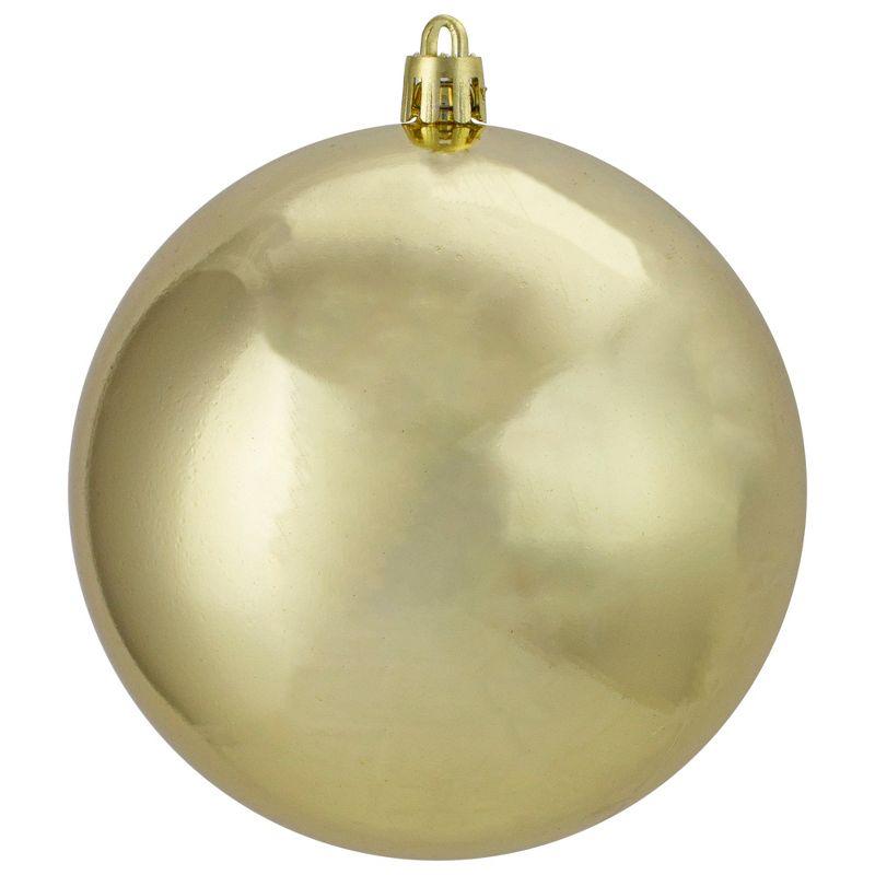 Champagne Gold Shatterproof Plastic Christmas Ball Ornament Set