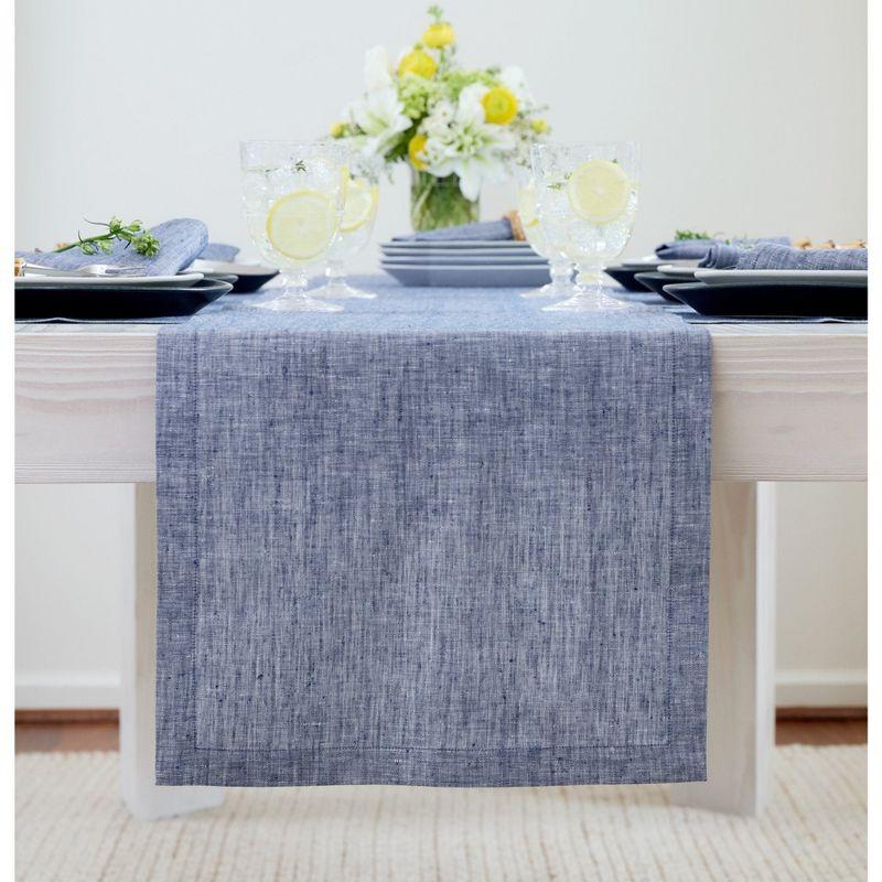 Solino Home 100% Pure Linen Table Runner - Athena