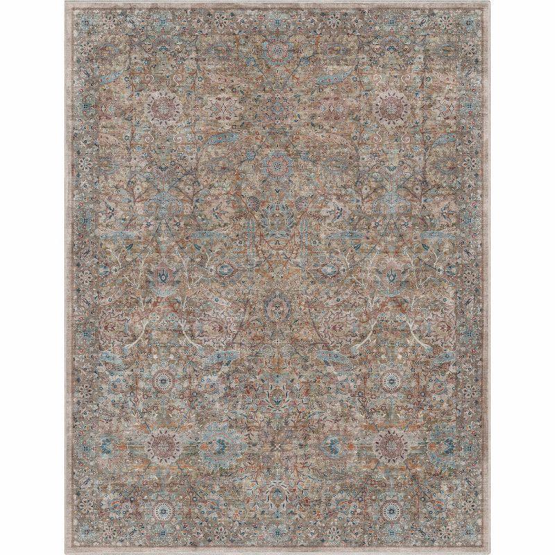 Well Woven Emilia Persian Floral 7'7" x 9'10" Blue Area Rug