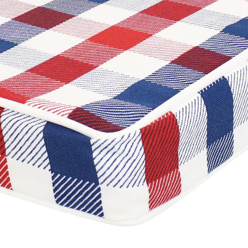 Sunnydaze Square Indoor/Outdoor Seat Cushions with Ties - 17" Square x 2" Thick - Americano - 2-Pack