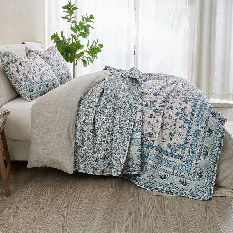 Printed Vintage Quilt Bedding Set - Patina Vie