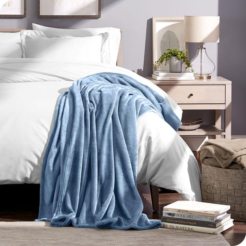 Bare Home Bare Home Microplush Fleece Blanket - Fuzzy, Warm, Bed/Throw Blanket