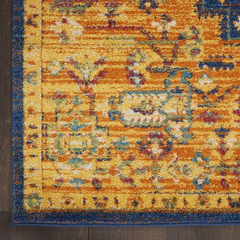 Nourison Allur Bohemian Indoor Rug Orange Multicolor 2'3" x 7'6"