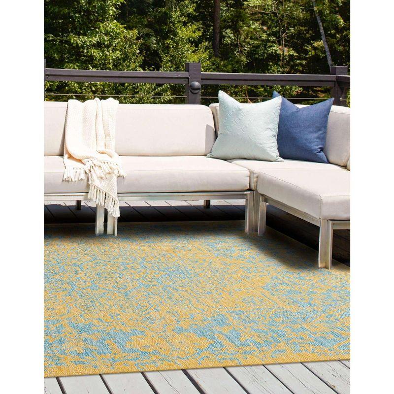 Jill Zarin Outdoor Dubai Medallion Woven Area Rug