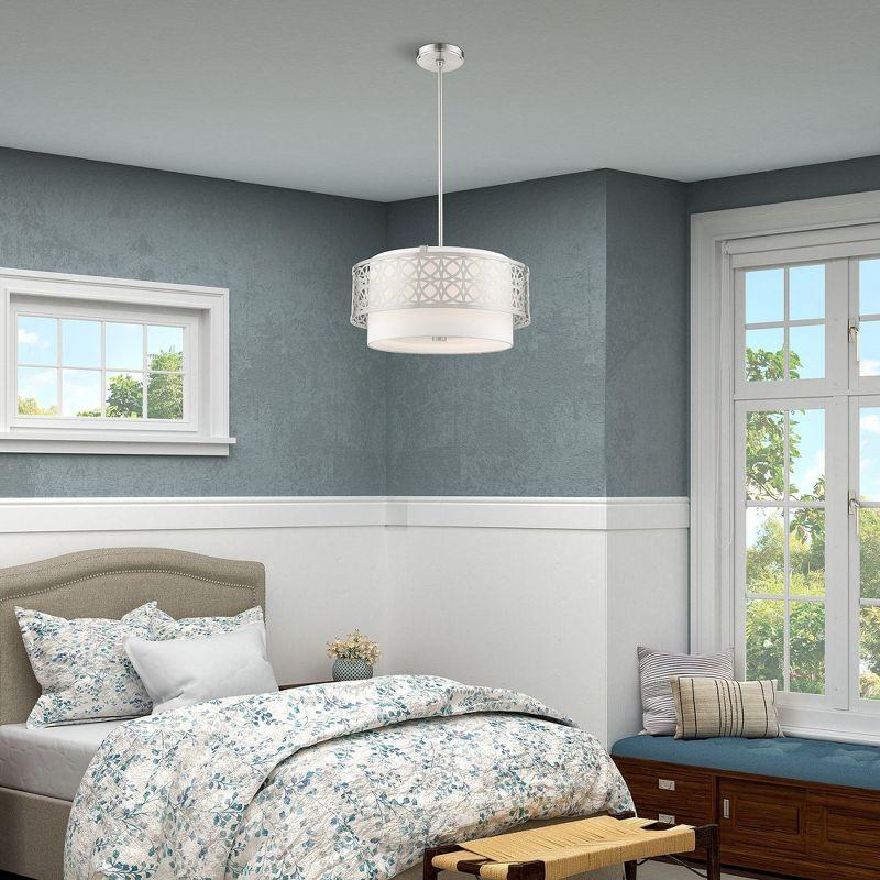 Livex Lighting Calinda 4 - Light Pendant in  Brushed Nickel