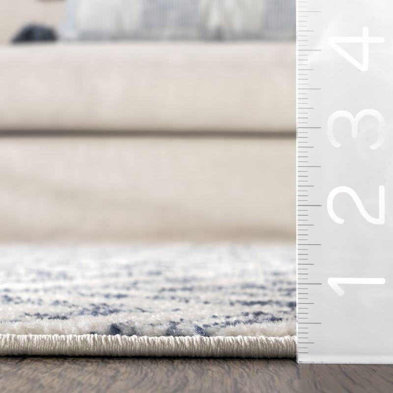 Nuloom Rosanne Chevron 7x9 Indoor Area Rug for Living Room Bedroom Dining Room Kitchen, Blue/Ivory