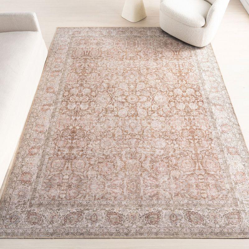 Hillstone Rust Rectangular Synthetic 4' x 6' Area Rug