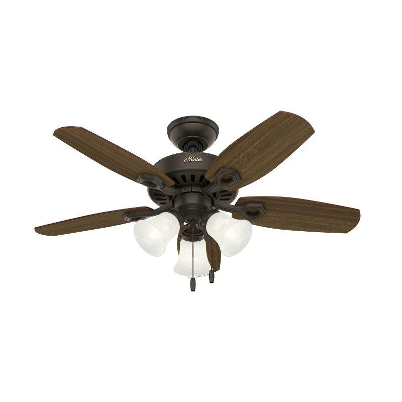 42" Builder 5 - Blade Standard Ceiling Fan with Pull Chain and Light Kit Included