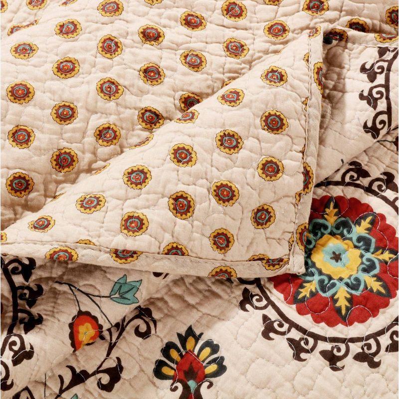 Andorra Medallion Cotton Reversible Quilt Set