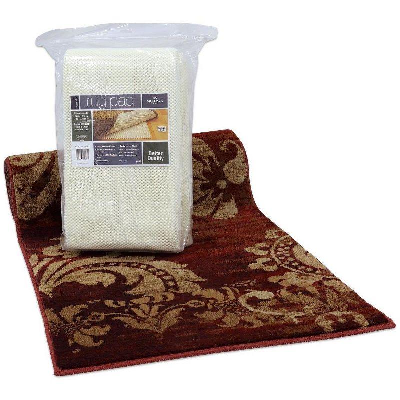 Ivory PVC Coated Polyester Non-Slip Rug Pad 2'4" x 3'6"