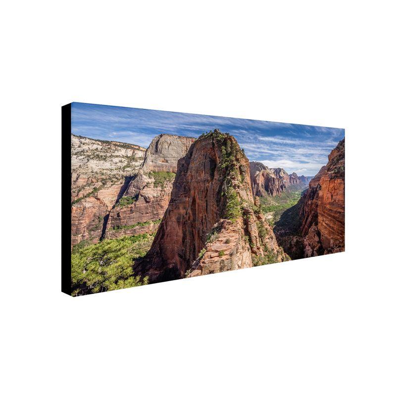 Trademark Fine Art - Pierre Leclerc 'Angels Landing' Canvas Art - 24x47