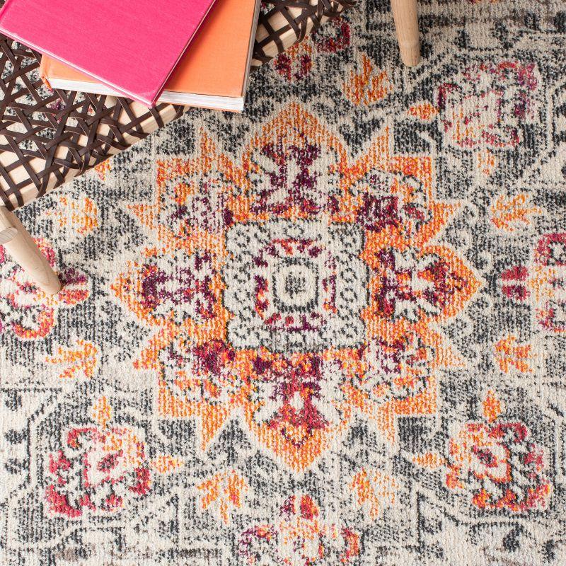 Madison MAD473 Power Loomed Indoor Accent Rug - Beige/Orange - 3'x5' - Safavieh