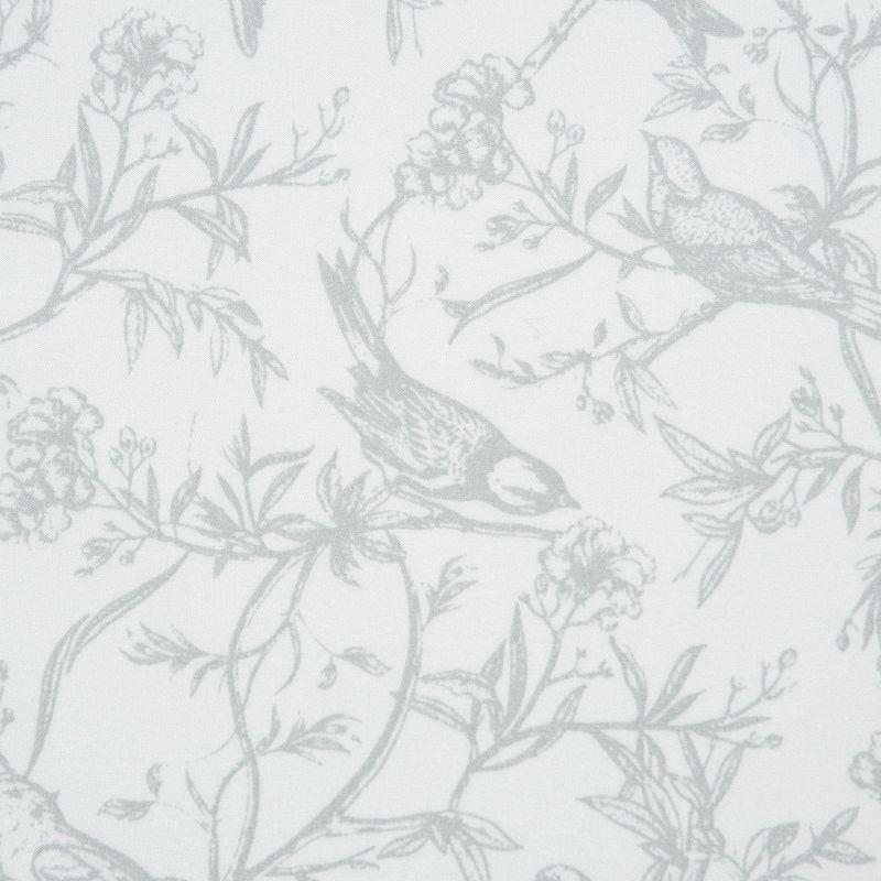 Chanasya Sage Birds Botanical Toile Print Microfiber Sheet Set