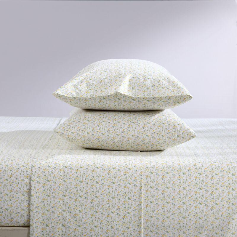 Laura Ashley Printed Cotton Percale Sheet Set