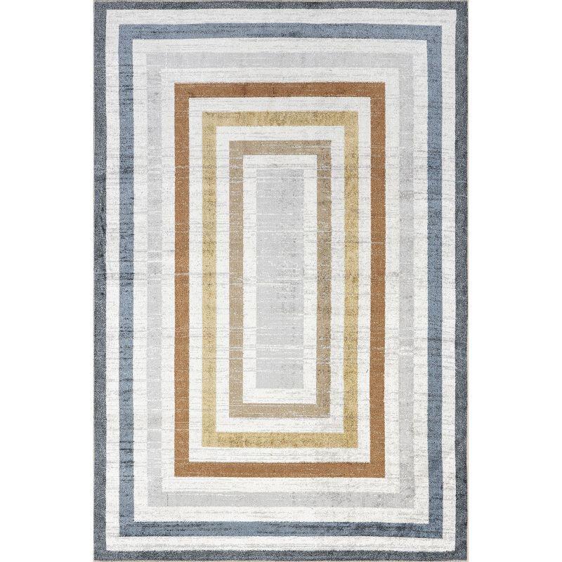 Nuloom Alienor Striped Pet Friendly Machine Washable Area Rug, 3' x 5', Multicolor