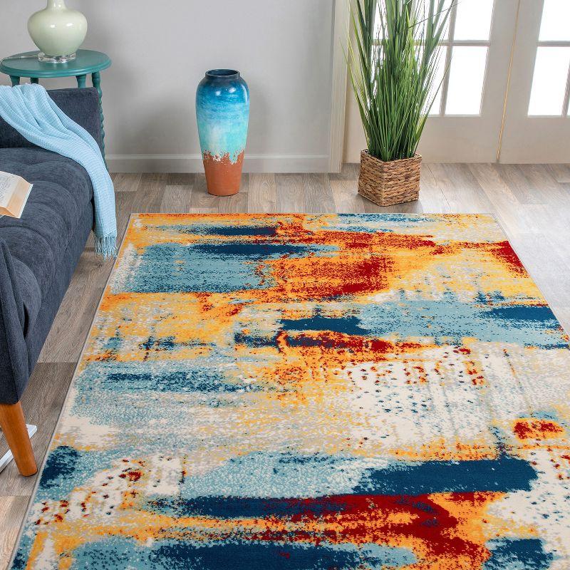 World Rug Gallery Bohemian Abstract Modern Area Rug