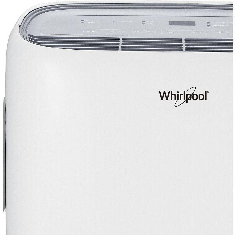 Whirlpool 50 Pint Portable Dehumidifier with Built-in Pump: Accudry, UL Listed, No Filter, Over 3000 sq. ft. Coverage