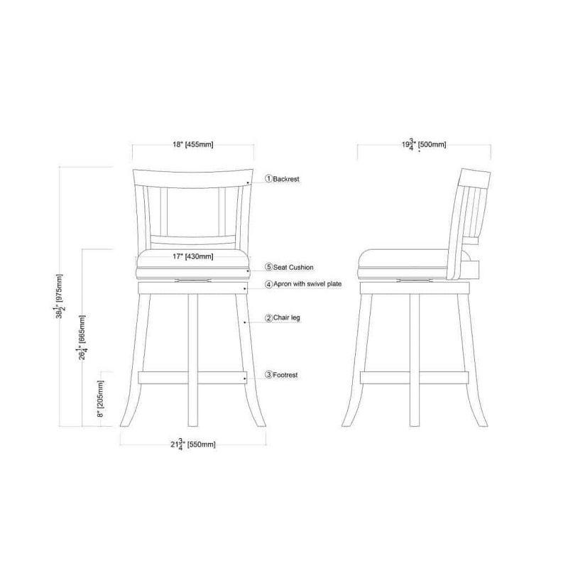 24" Avianna Counter Height Barstool - Boraam