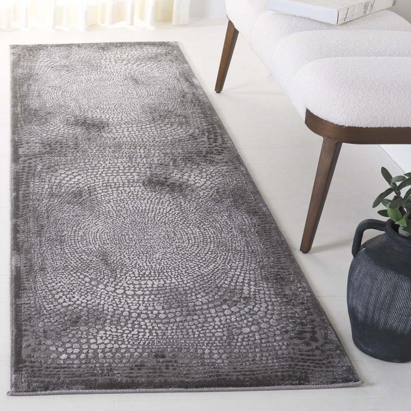 Meadow MDW333 Power Loomed Indoor Runner Rug - Grey/Ivory - 2'7"x8' - Safavieh