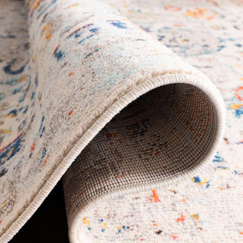 Madison MAD474 Power Loomed Indoor Runner Rug - Cream/Blue - 2'2"x6' - Safavieh