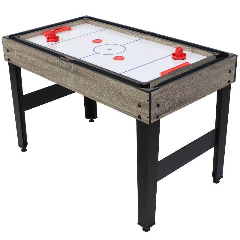 Sunnydaze 10-in-1 Multi-Game Table with Billiards, Foosball, Hockey, Ping Pong, Chess, Checkers, Backgammon, Shuffleboard, Bowling, and Cards - 49.5"