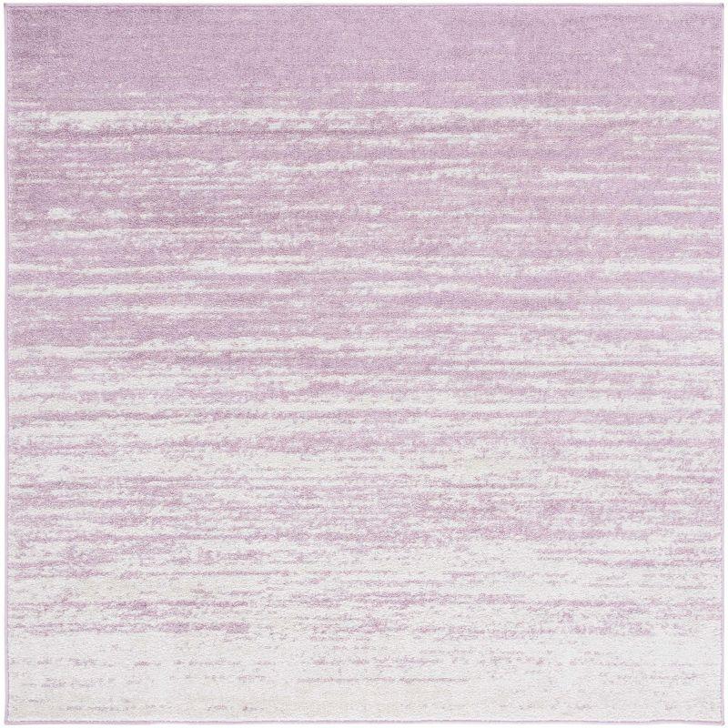 Adirondack ADR113 Machine Made Indoor Area Rug - Cream/Purple - 4'x4' - Safavieh