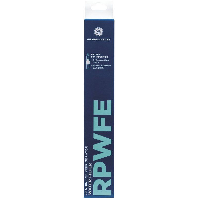 GE Appliances RPWFE Replacement Refrigerator Water Filter: Filters Pharmaceuticals, Asbestos, Mercury, Lead, Pesticides