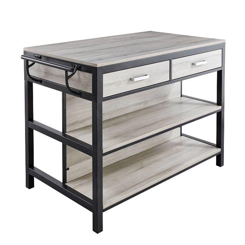 Carson Counter Kitchen Table Driftwood/Gray - Steve Silver Co.