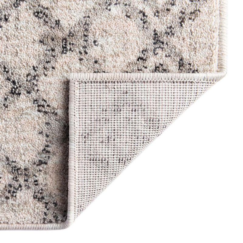 Unique Loom 4' 0 x 6' 0 Eco Trellis Ivory Area Rug