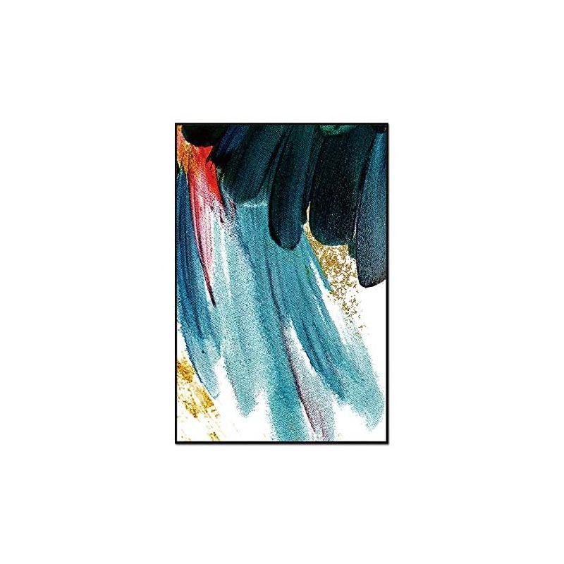 Whiteline Modern Living Livia 48"x32" Canvas Wall Art, Black PS Frame