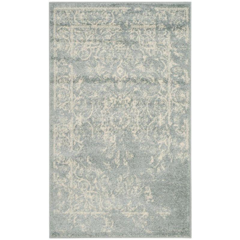 Adirondack ADR101 Power Loomed Area Rug - Slate/Ivory - 4'x6' - Safavieh.