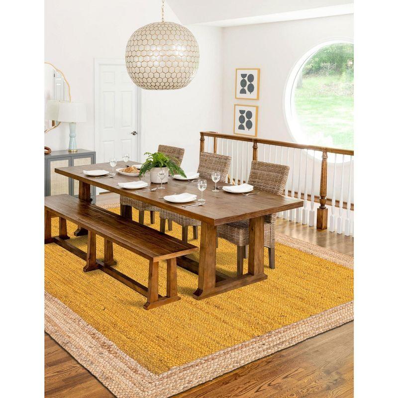Unique Loom 6' 1 x 9' 0 Goa Braided Jute Rectangle Area Rug