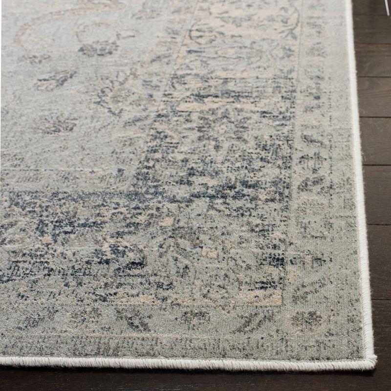 Elysian Light Blue Hand-Knotted Viscose 8' x 10' Area Rug