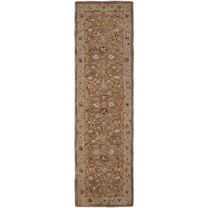 Anatolia AN522 Hand Tufted Indoor Runner Rug - Tan/Ivory - 2'3"x16' - Safavieh