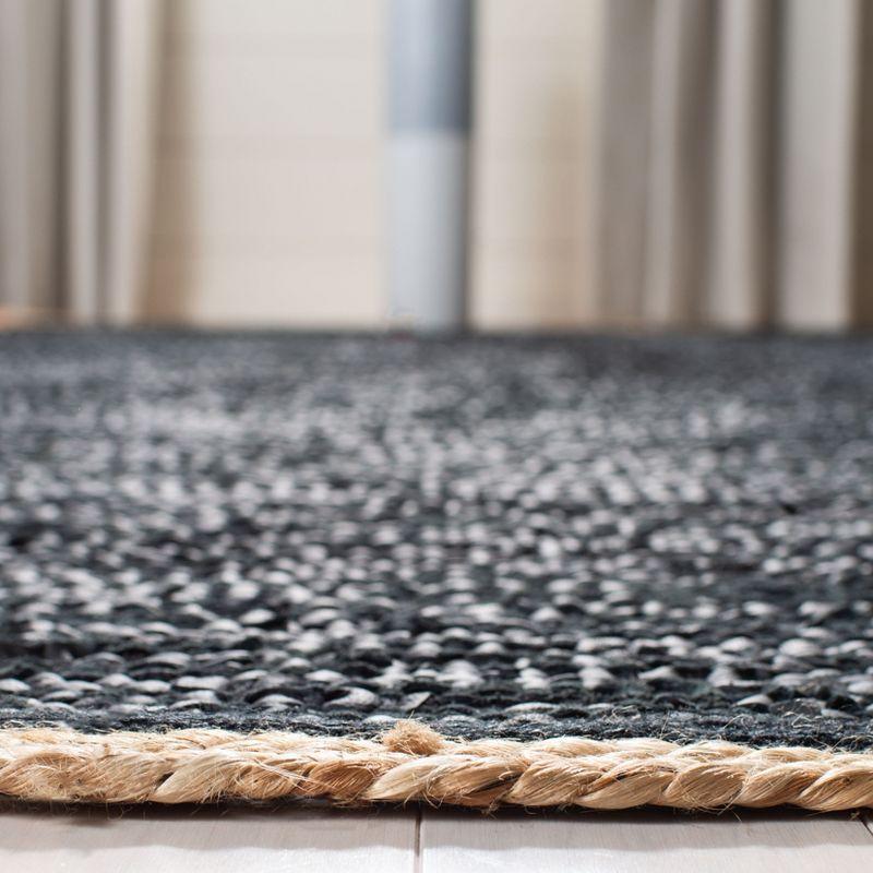 Cape Cod CAP901 Woven Indoor Area Rug - Black/Natural - 4'x6' - Safavieh