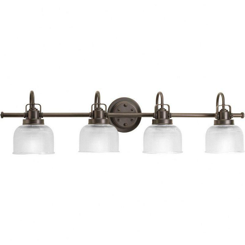 Rosser 4 Light Transparent Dimmable Vanity Light
