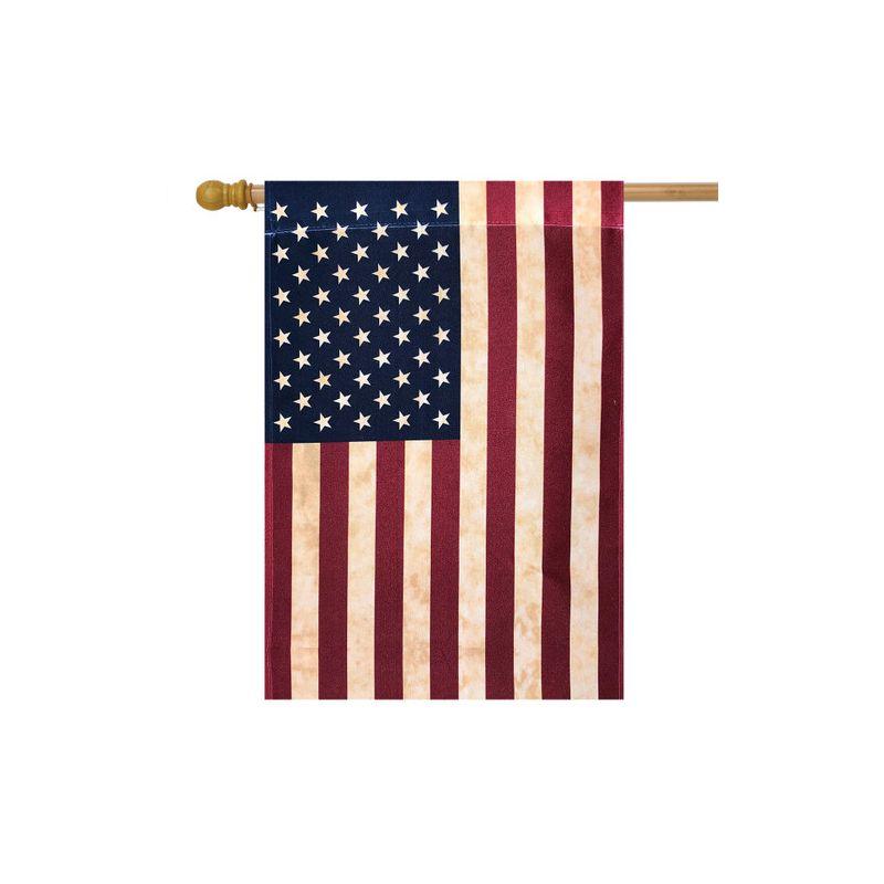 Tea Stained American House Flag American Flag 28" x 40" Briarwood Lane