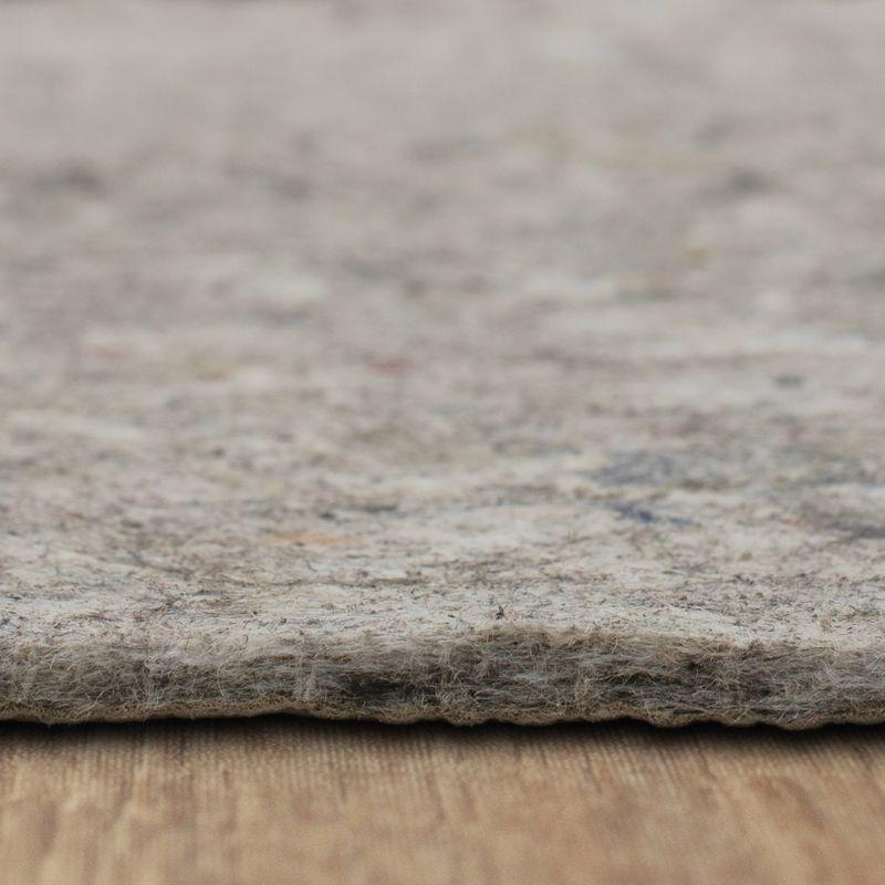 Gray 20" x 38" Dual Surface Felted Rug Pad
