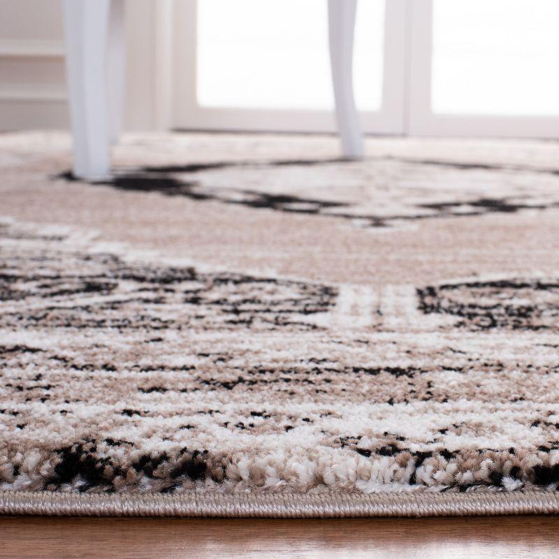 Vintage Hamadan VTH228 Power Loomed Indoor Area Rug - Brown/Ivory - 4'x6' - Safavieh
