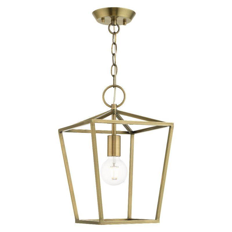 10 Sq. inch 1 Light Convertible Lantern Pendant Lighting Fixture