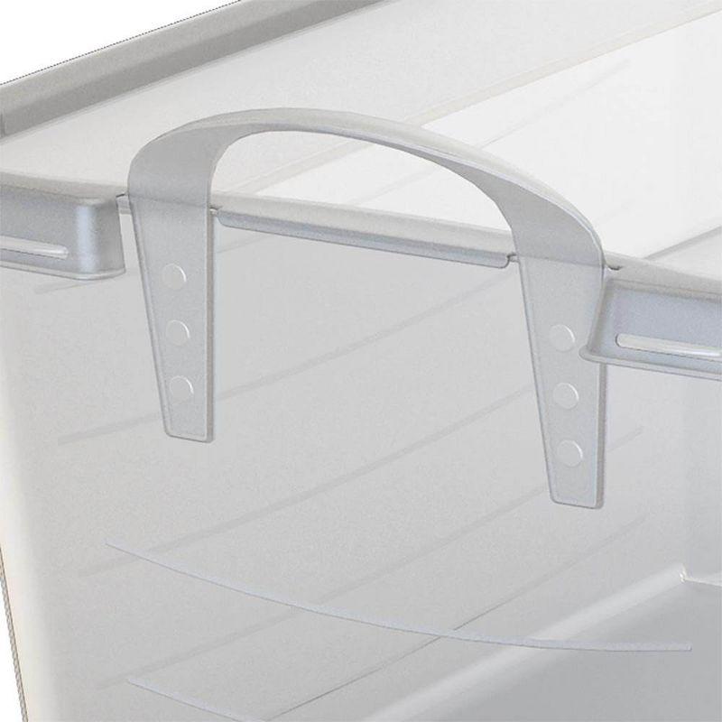 Life Story Clear Stackable Closet Organization & Storage Box, 55 Quart (8 Pack)