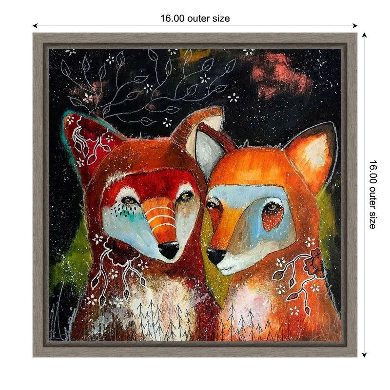 Amanti Art Home Is Wherever You Are by The Secret Hermit Canvas Wall Art Print Framed 16 x 16-in.